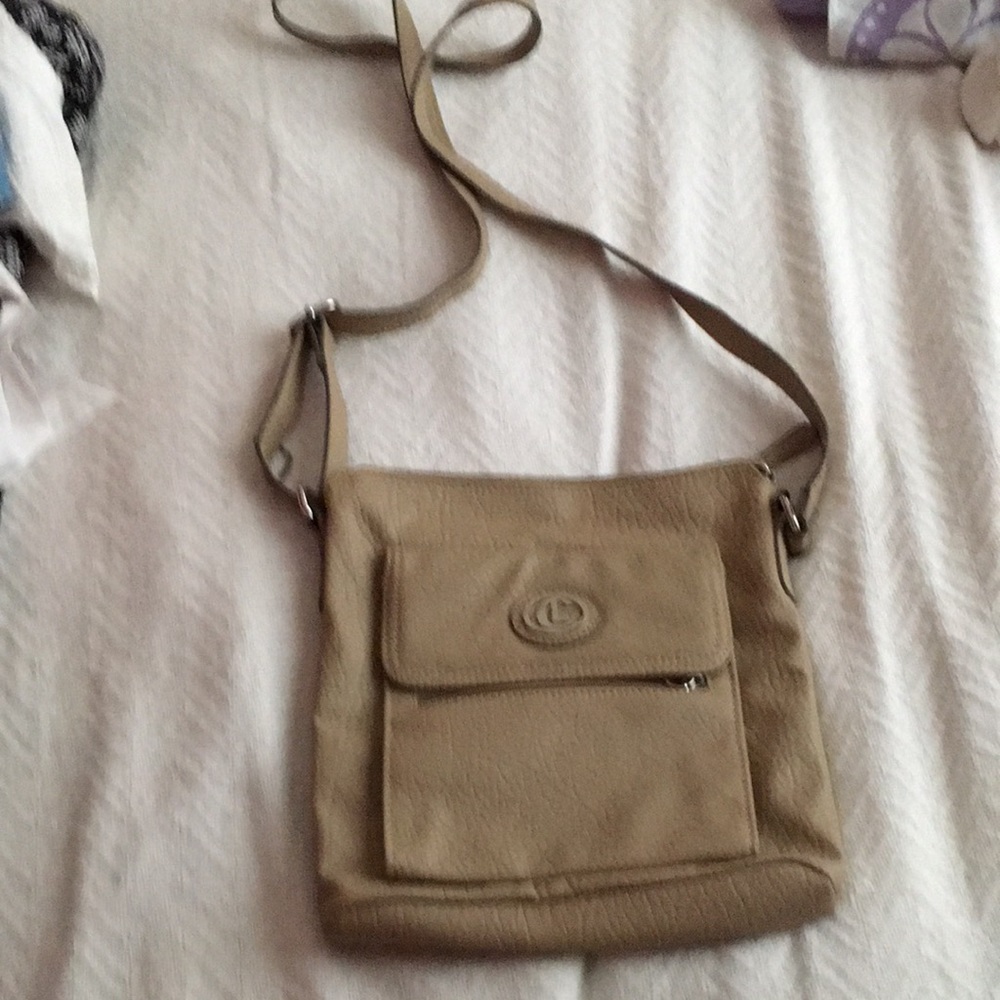 Tan crossbody bag